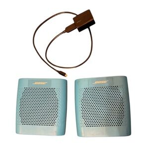 Blue Portable SoundLink Colour Bluetooth Bose Speakers with 2 chargers